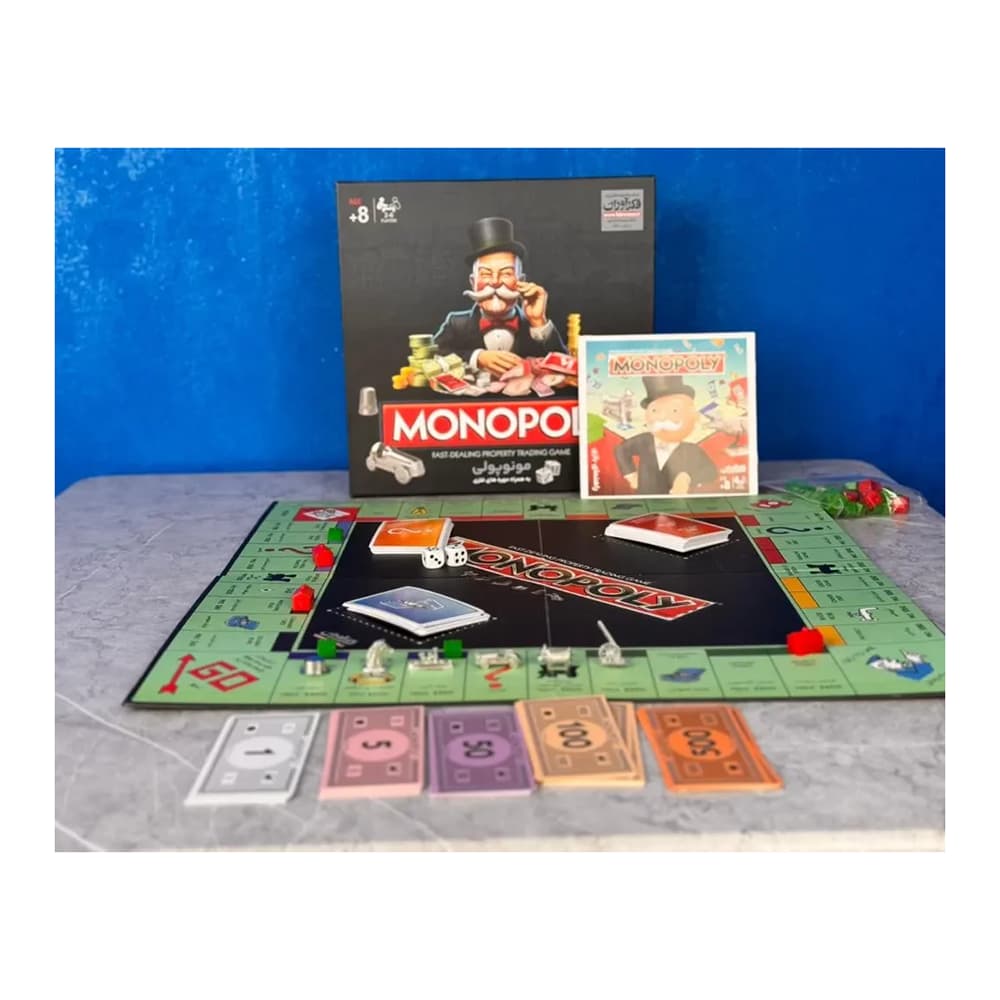بازی مونوپولی حرفه ای هارد باکس(MONOPOLY) فکرآوران — تصویر ۲