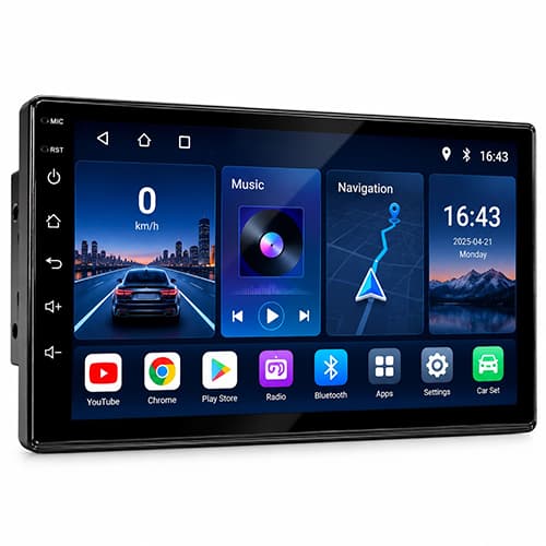 مانیتور اندروید خودرو 9 اینچ لمسی GPS دار با قابلیت CarPlay