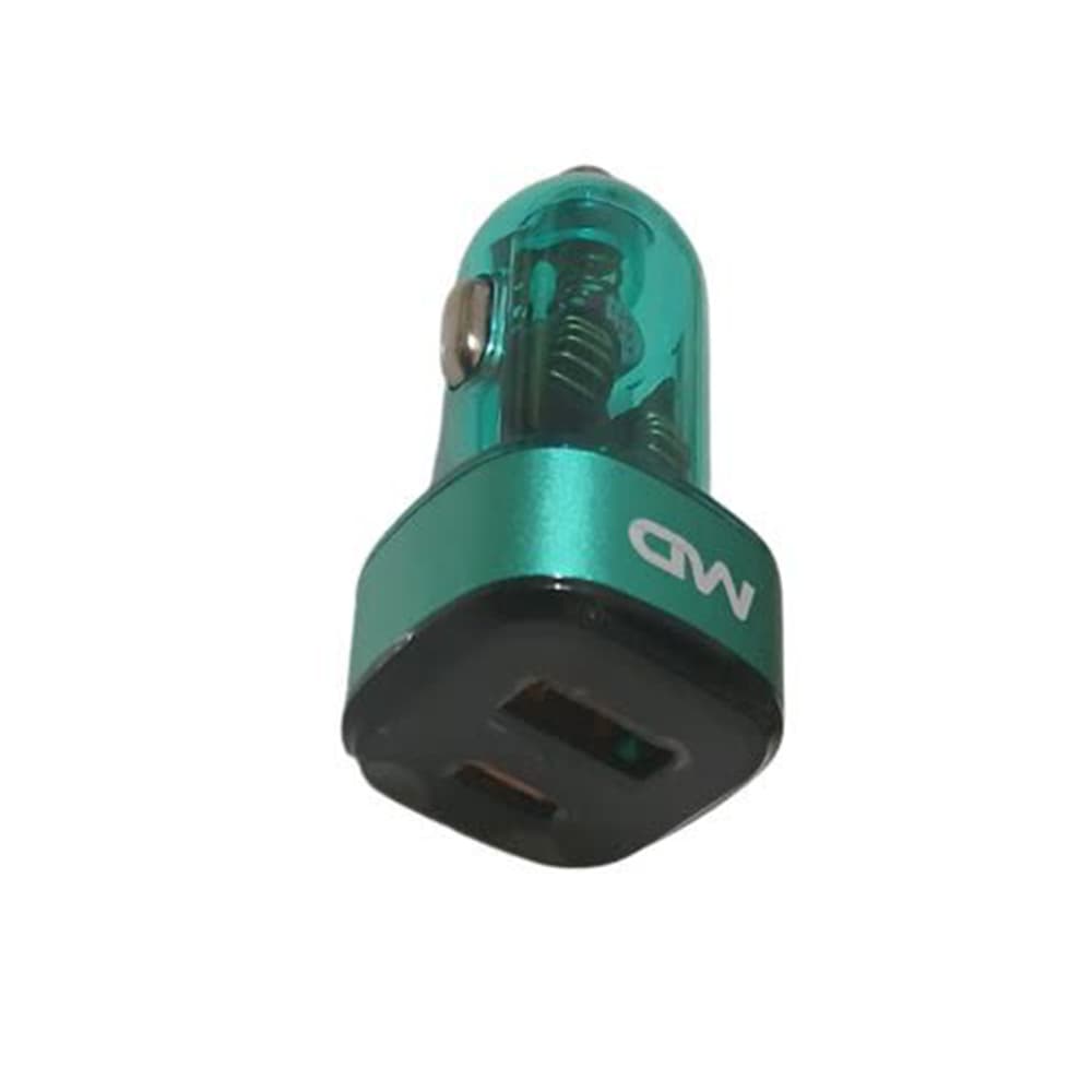 شارژر فندکی کریستالی ام دی MD مدل MC-70 رنگ سبز — تصویر ۳
