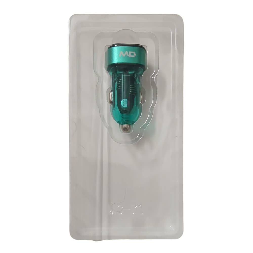 شارژر فندکی کریستالی ام دی MD مدل MC-70 رنگ سبز — تصویر ۴