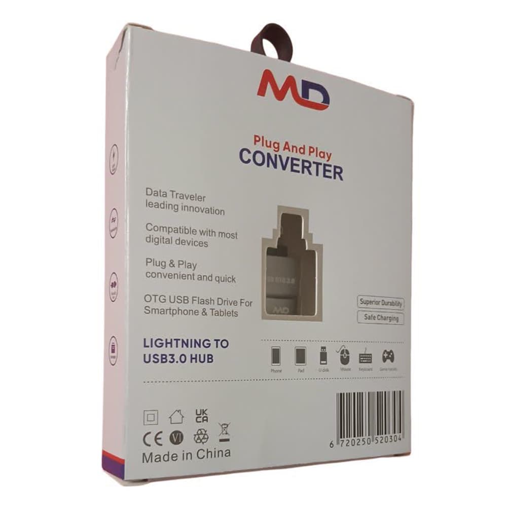 تبدیل OTG آیفونی ام دی MD مدل MGL-2030 — تصویر ۵