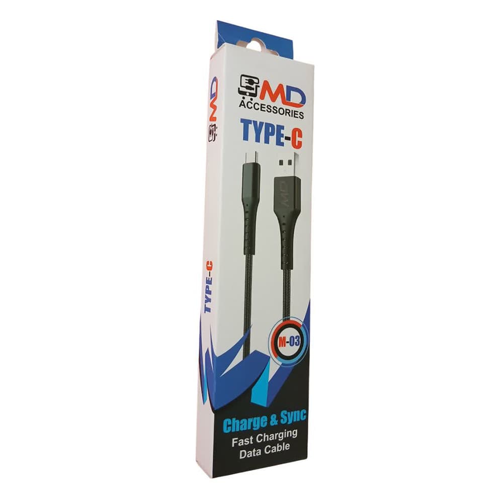 کابل شارژر موبایل ام دی MD مدل MD-03 — تصویر ۵