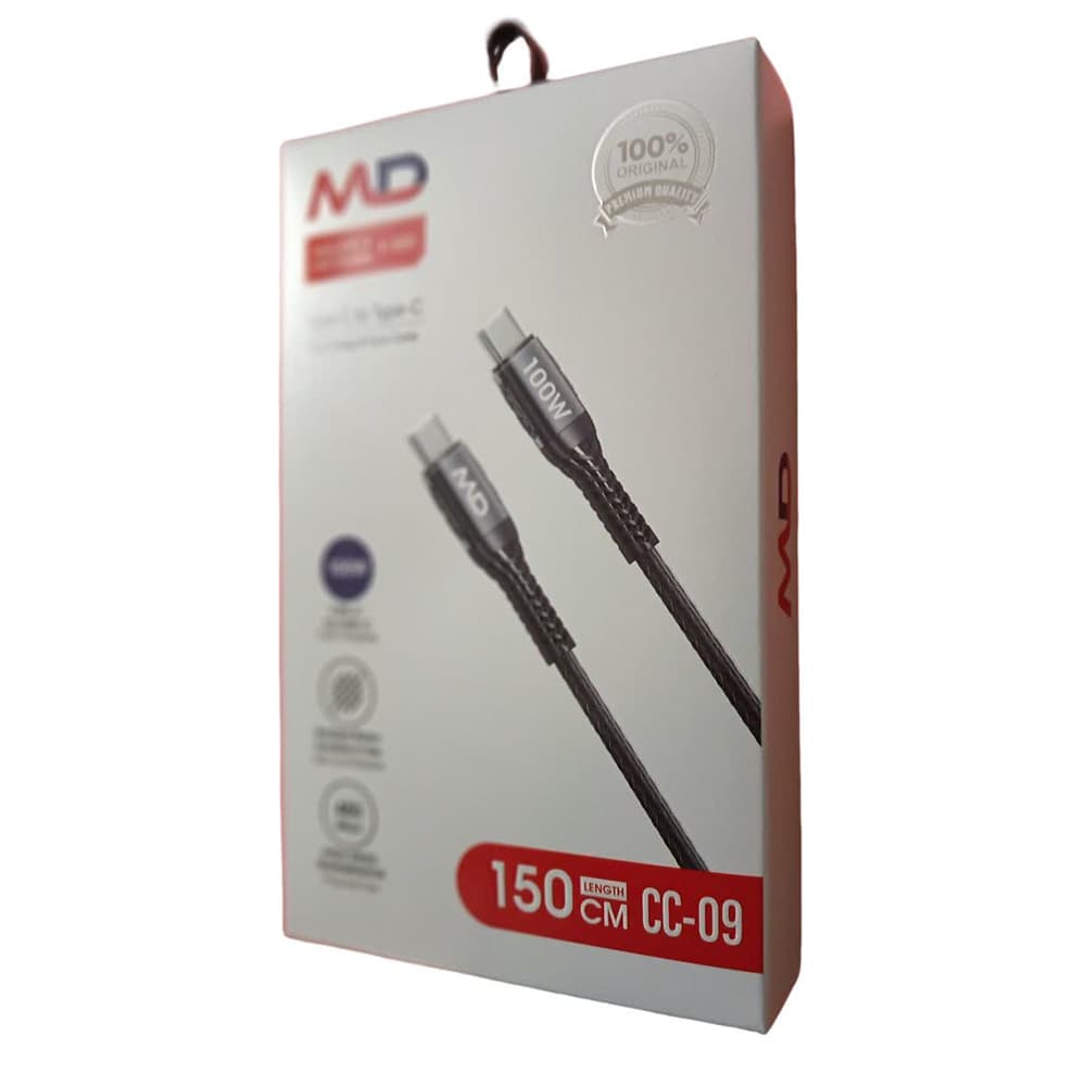 کابل شارژر موبایل ام دی MD مدل MD-CC09 — تصویر ۵