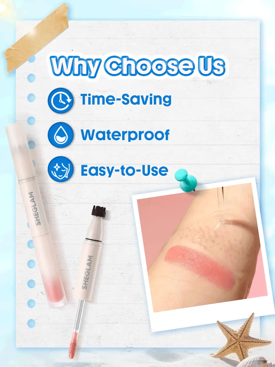 قلم دوکاره رژگونه و کک‌ و مک شیگلم مدل Sunspell Freckle & Flush Pen — تصویر ۴