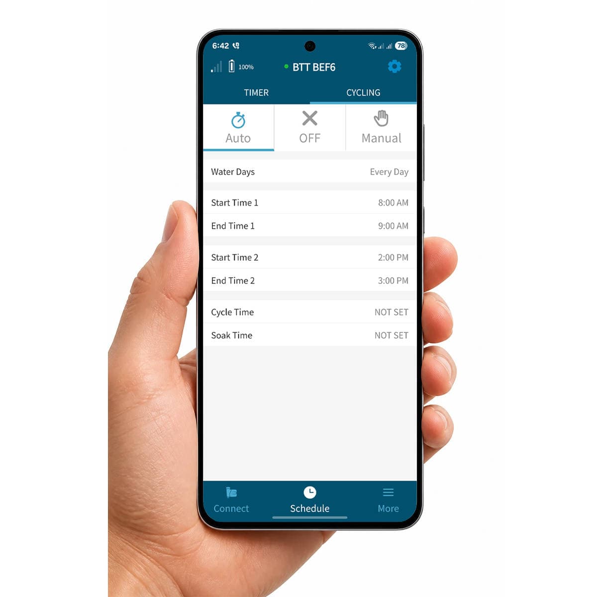 تایمر آبیاری هانتر آمریکا بلوتوث مدل BTT-101 — تصویر ۶