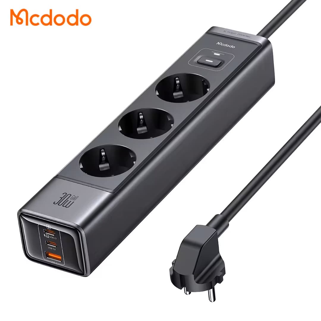 محافظ و چند راهی برق ۶ کاره مک دودو مدل Mcdodo CH062 — تصویر ۴