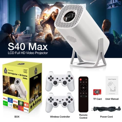 ویدیو پرژکتور گیمینگ مدل S40 max — تصویر ۳