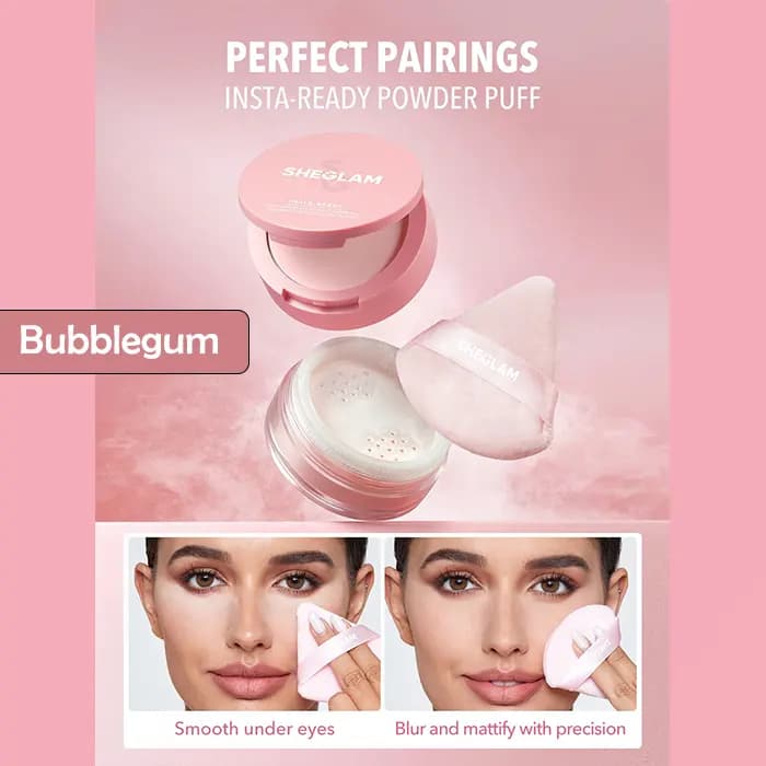پودر فیکس دو منظوره شیگلم رنگ Bubblegum — تصویر ۵