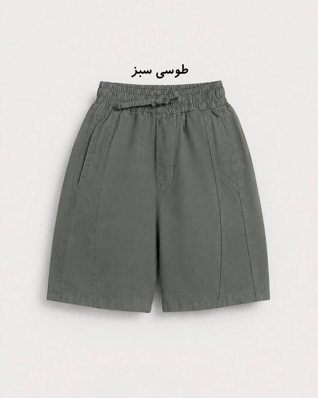 شلوارک کتان کمرکش(AKU) — تصویر ۶