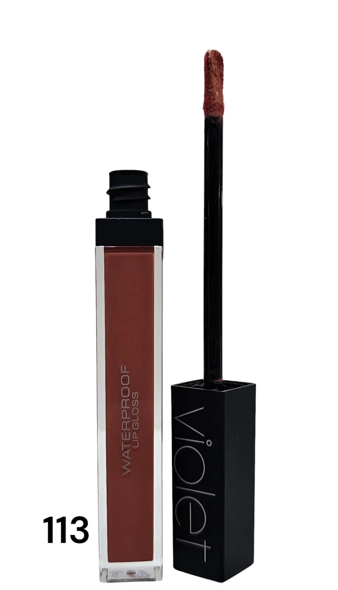 رژ لب مایع برند ویولت شماره 113- LIP GLOSE WATERPROOF VIOLET113 — تصویر ۳