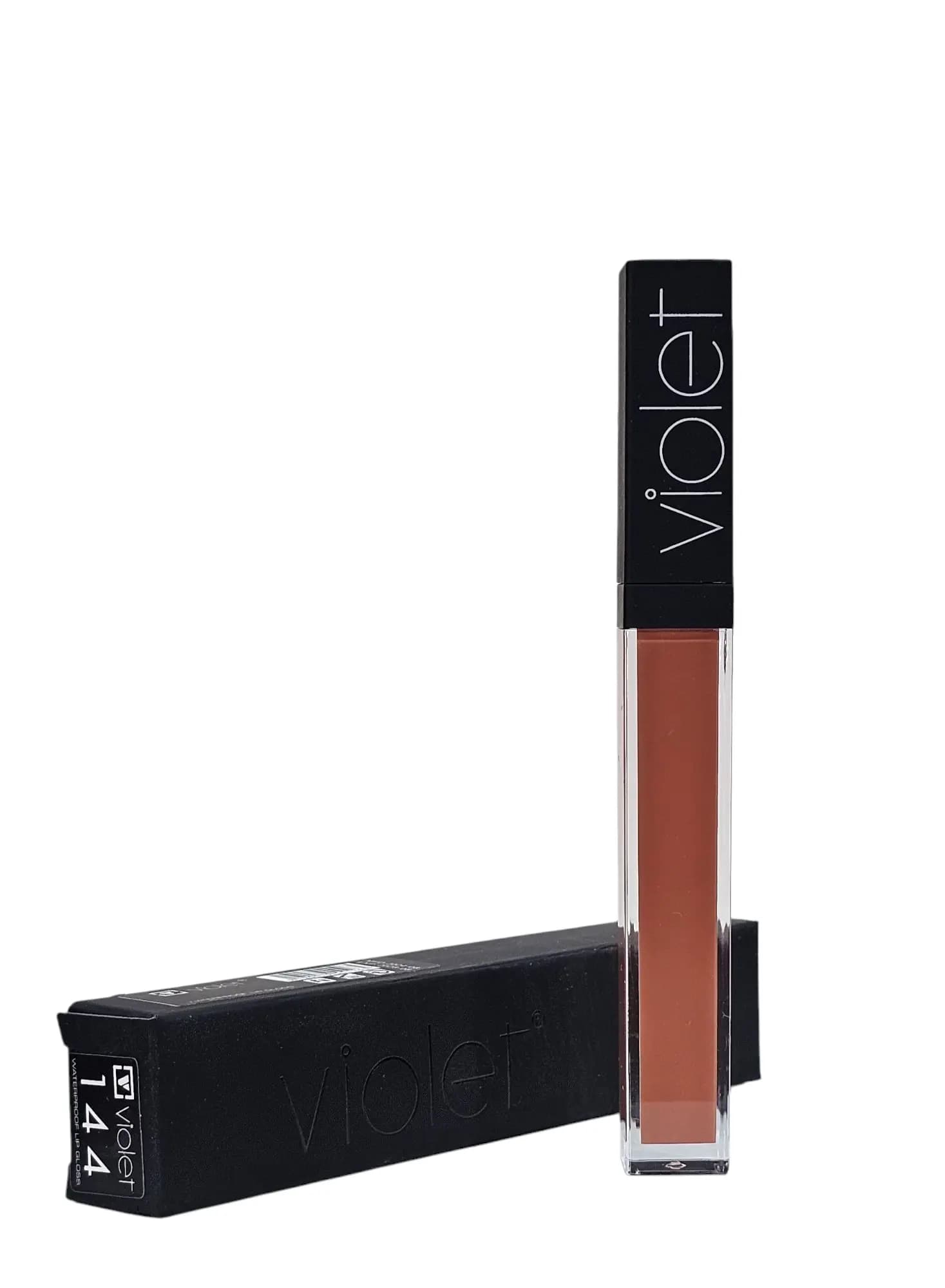 رژ لب مایع برند ویولت شماره 144- LIP GLOSE WATERPROOF VIOLET144 — تصویر ۲