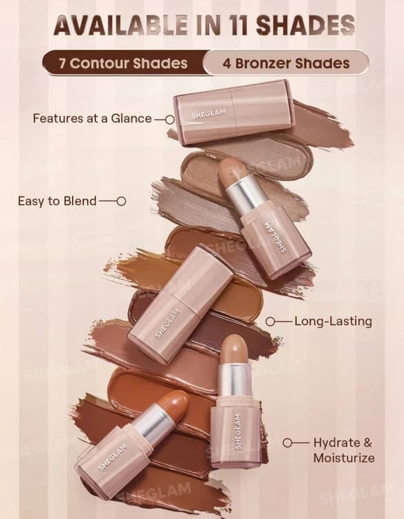 کانتور و برنزر کره ای استیکی شیگلم sheglam Buttery Buff — تصویر ۸