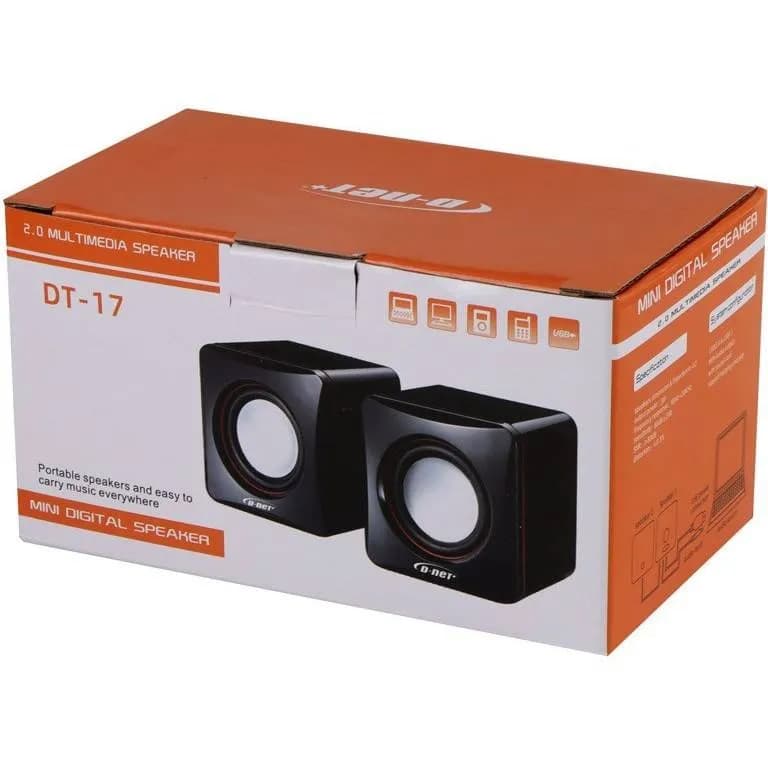 اسپیکر دسکتاپ دی نت DT-17 مشکی — تصویر ۲