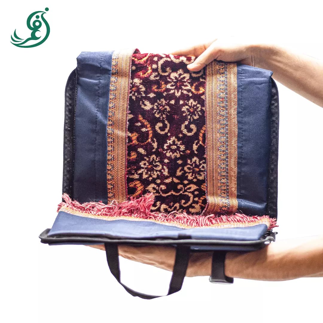 سجاده کیفی قالیچه ای (سجاده مسافرتی قابل حمل) — تصویر ۲