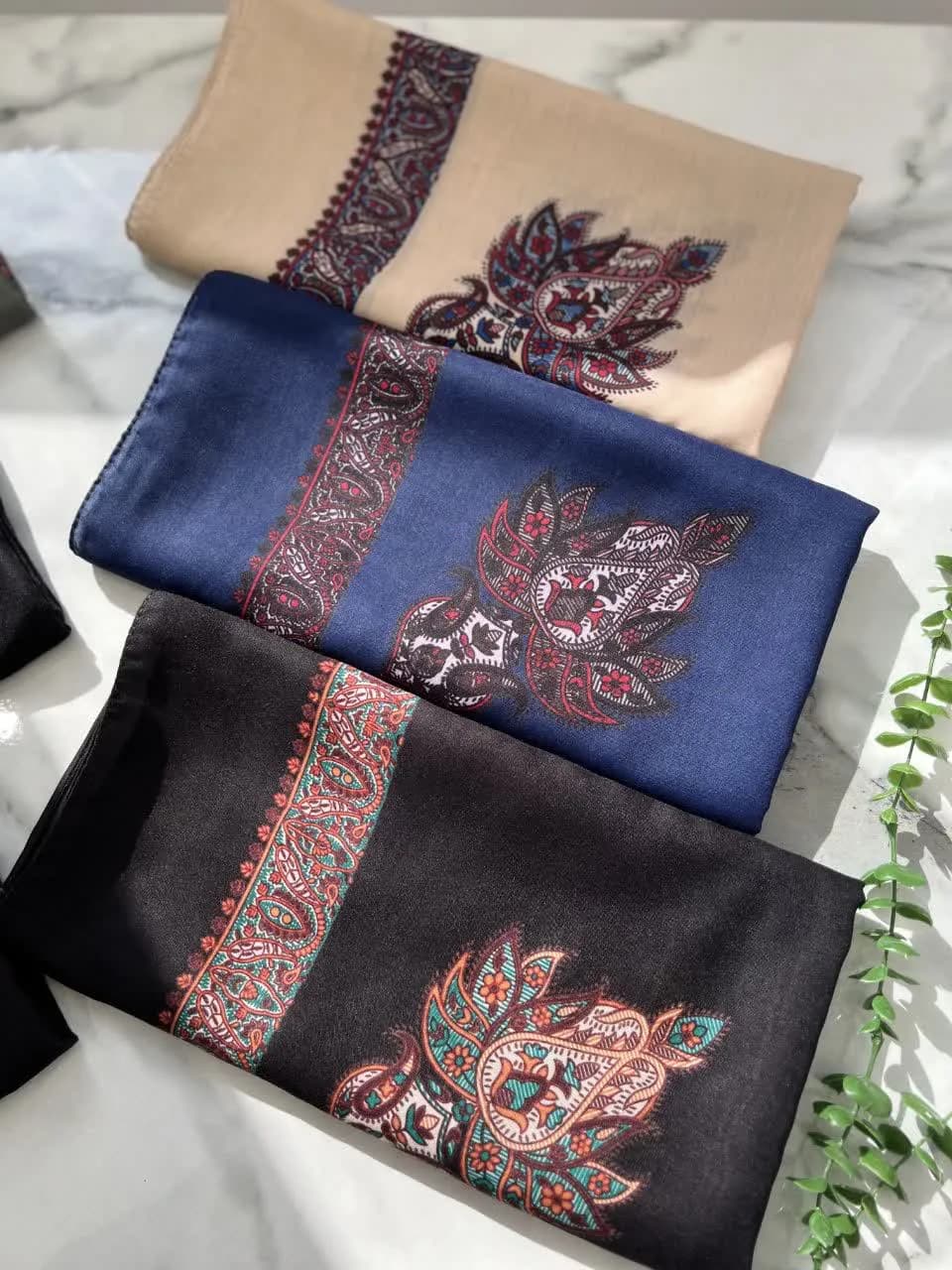 روسری نخی زنانه طرح چفیه یمنی — تصویر ۷