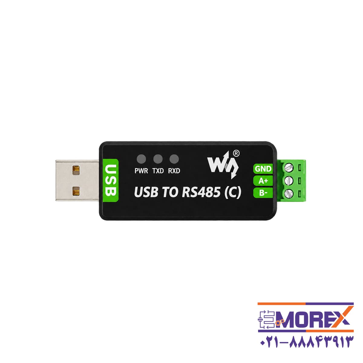 مبدل صنعتی USB به سریال ویوشیر | WAVESHARE مدل USB TO RS485 (C) — تصویر ۲