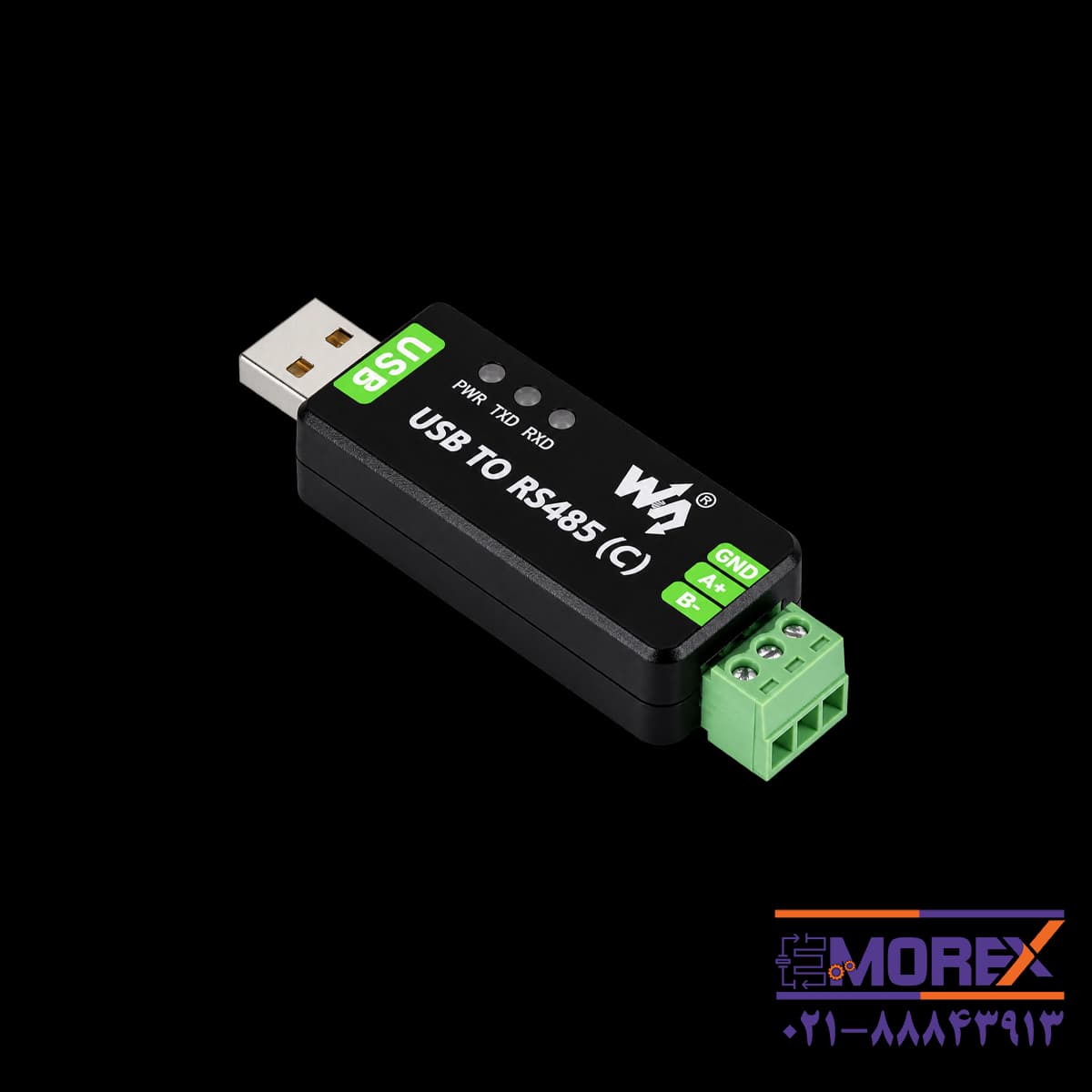 مبدل صنعتی USB به سریال ویوشیر | WAVESHARE مدل USB TO RS485 (C)
