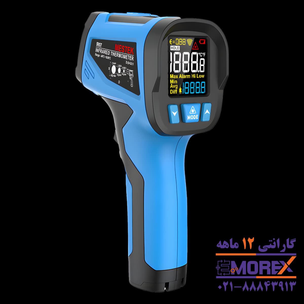 ترمومتر لیزری مستک | MESTEK مدل IR07