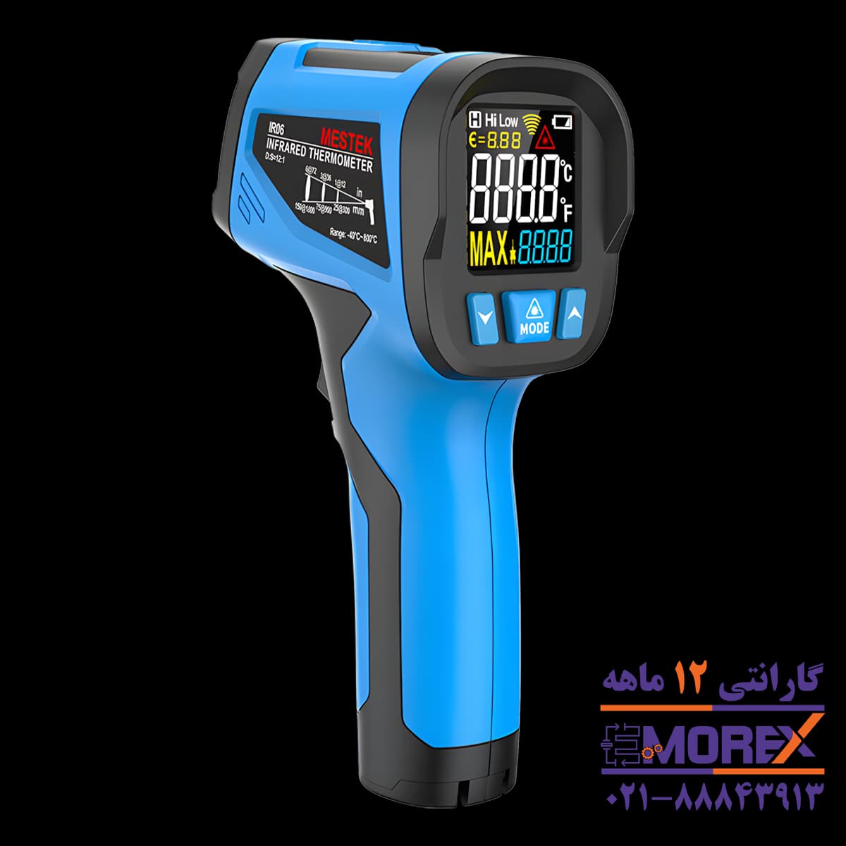 ترمومتر لیزری مستک | MESTEK مدل IR06 PRO
