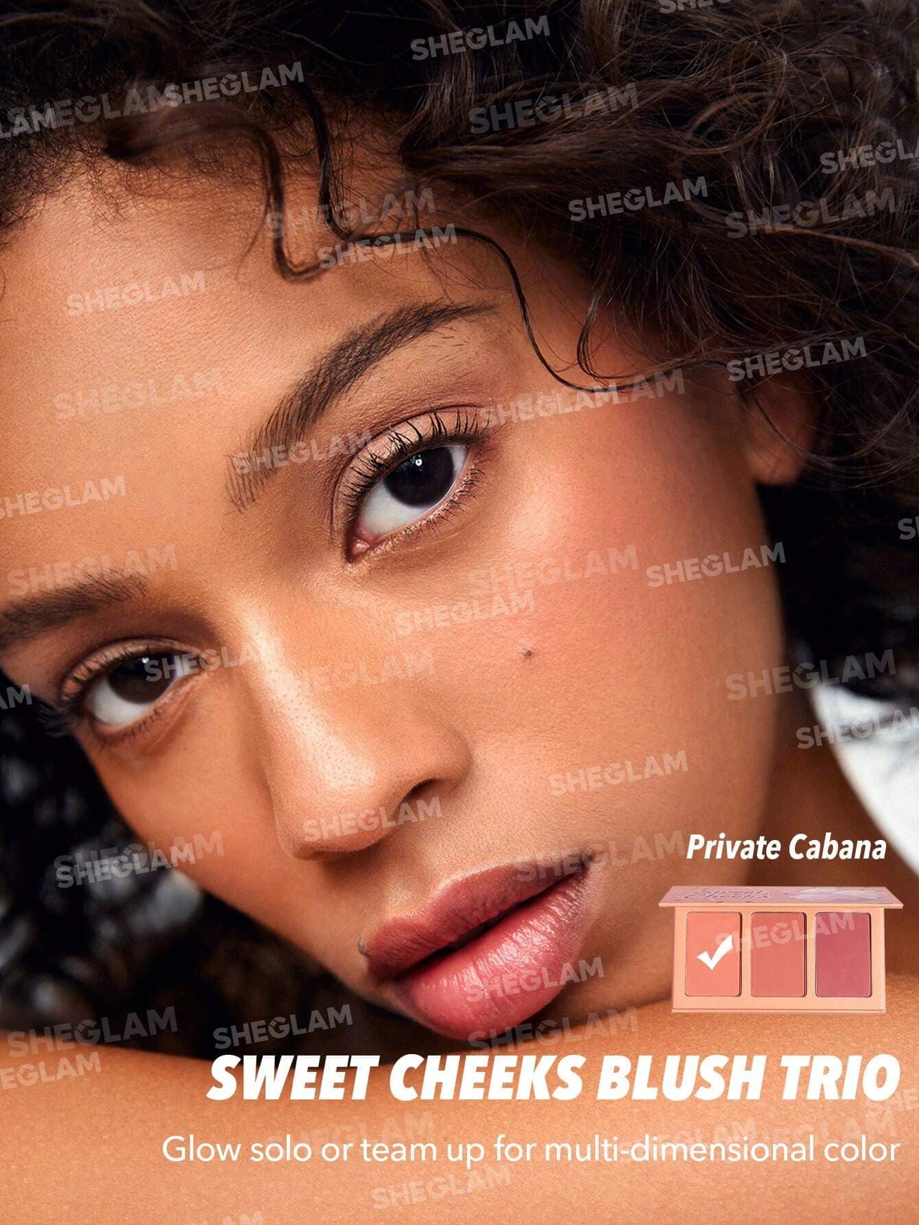 پالت رژگونه سه رنگ شیگلم مدل Private Cabana | Sweet Cheeks Blush Trio — تصویر ۸