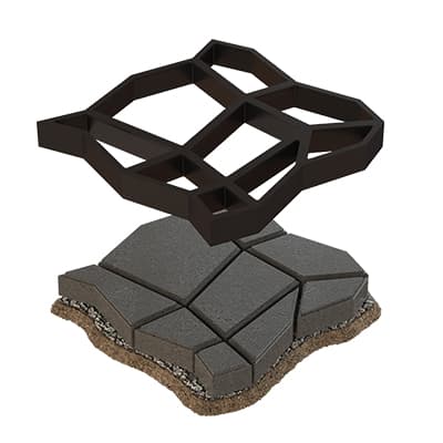 قالب سنگ فرش مدل Hexa X4040