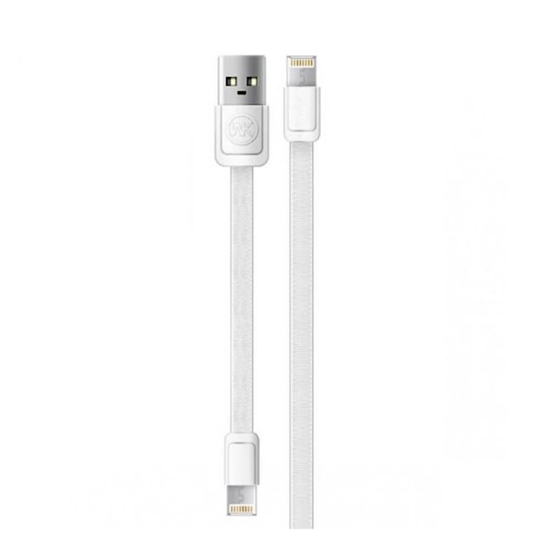 کابل تبدیل USB به microUSB و لایتنینگ دابلیو کی مدل WDC-009 مجموعه 2 عددی به طول 100 و 16 سانتی متر