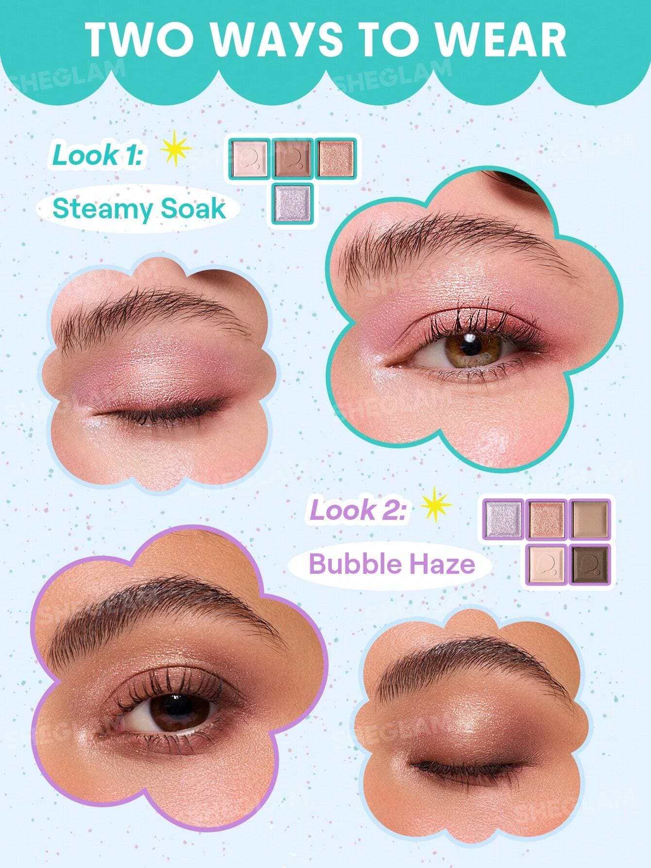 پالت سایه چشم شیگلم مدل Sparkle Splash Palette | براق و درخشان — تصویر ۸
