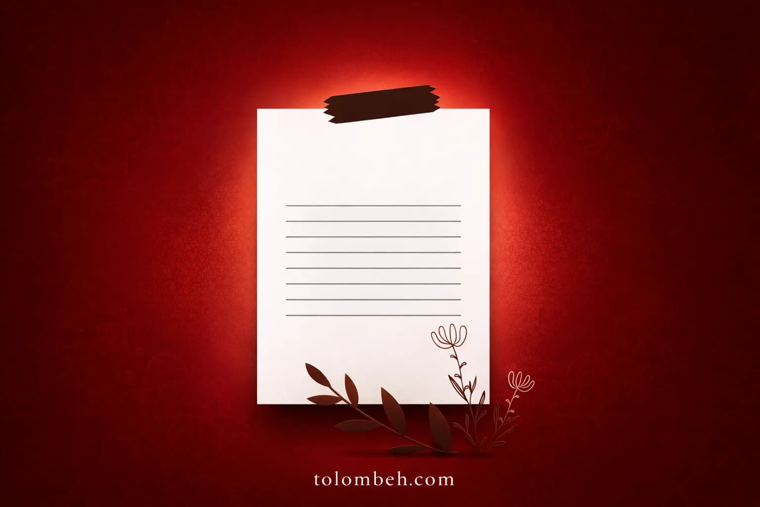 قالب ورد دفترچه یادداشت