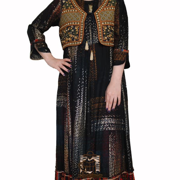 کورتی با جلیقه هندی کد 5041