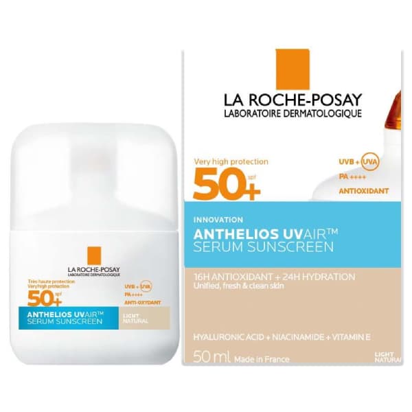 ضدآفتاب سرمی رنگی لاروش پوزای آنتلیوس UVair SPF50+ مدل Light Natural — تصویر ۴