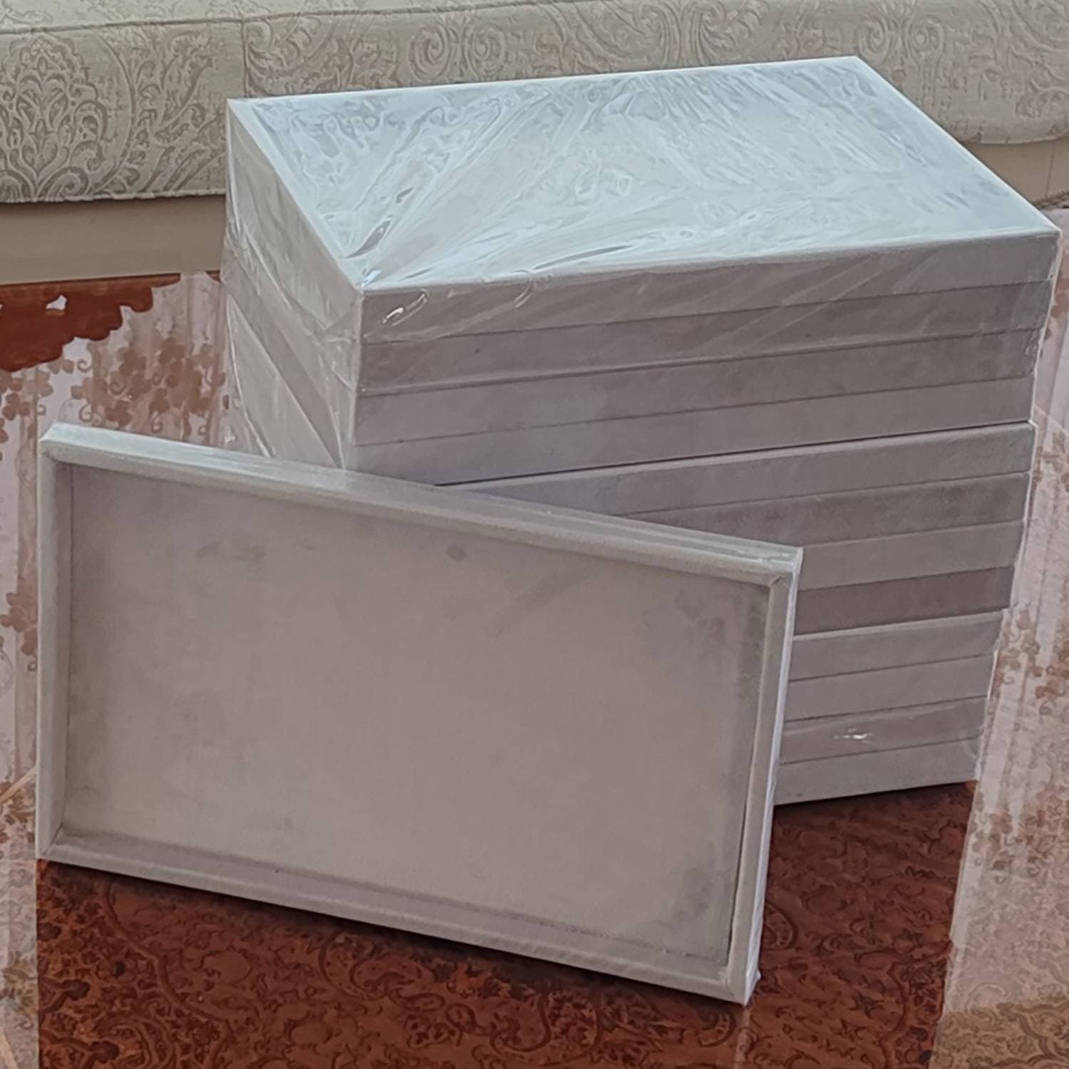 بسته 10 عددی سینی ساده نگهداری جواهرات 20*30 | جواهر باکس