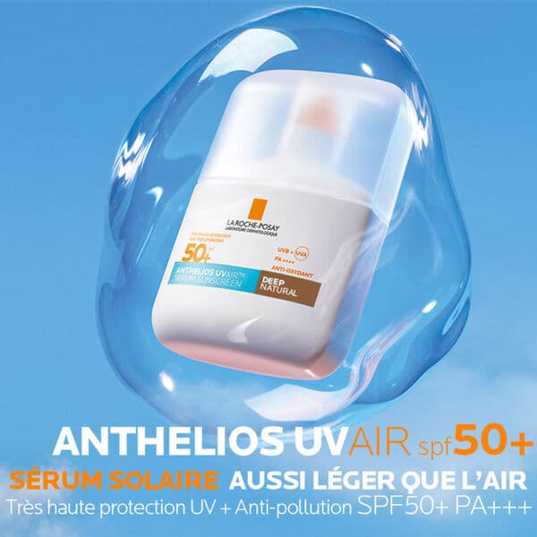ضدآفتاب سرمی رنگی لاروش پوزای آنتلیوس UVair SPF50+ رنگ دیپ نچرال — تصویر ۶