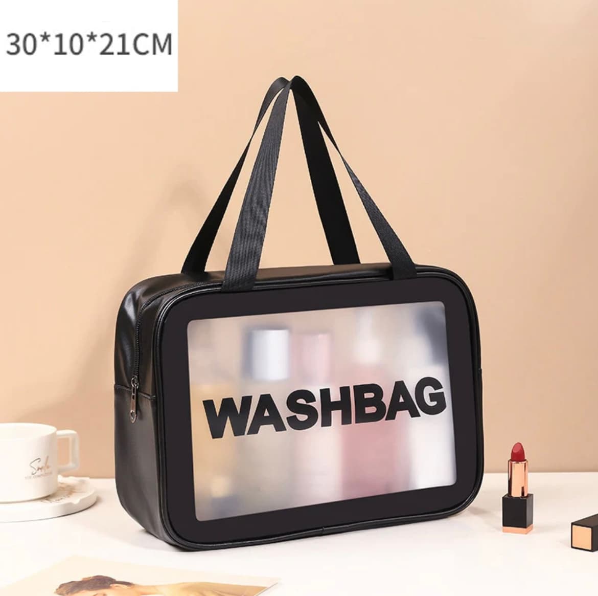 کیف آرایشی واش بگ مشکی washbag — تصویر ۵