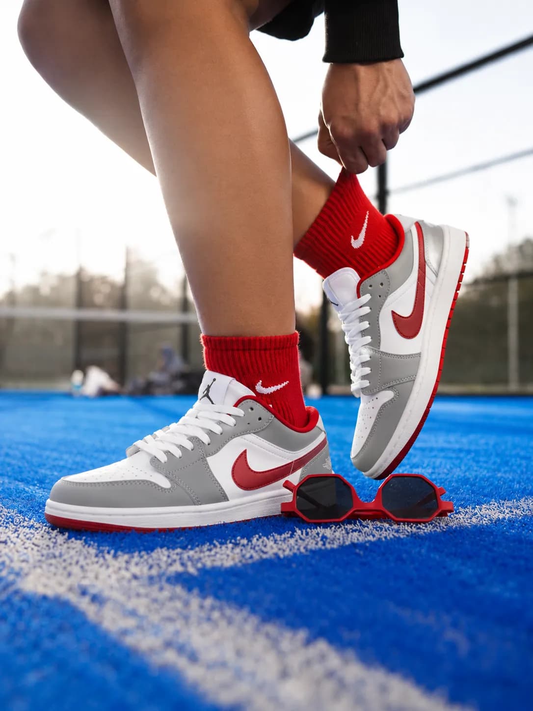 کتونی نایک ایر جردن وان لو رد واین | Nike Air Jordan 1 Low Red Wine — تصویر ۴