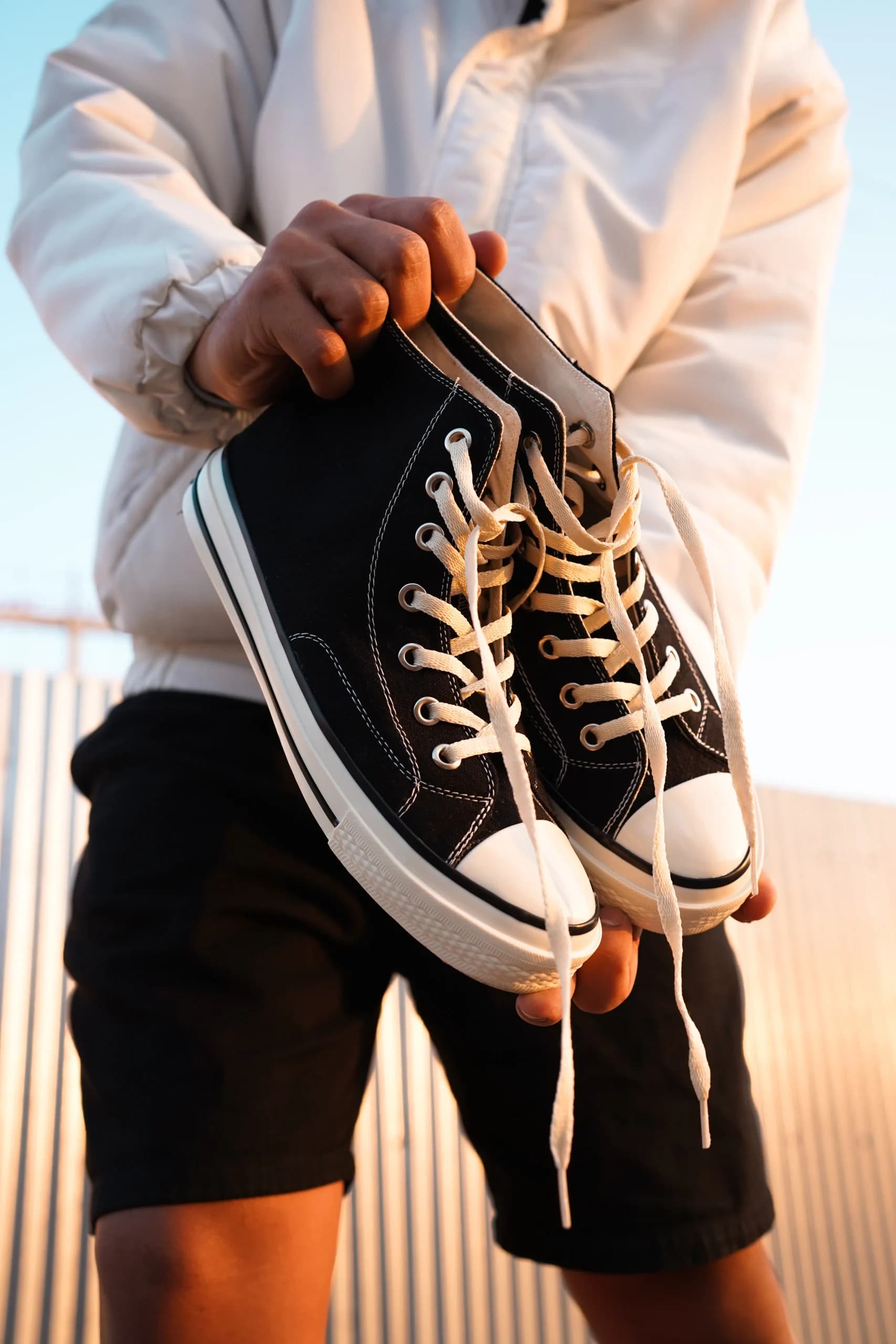 ال‌استار کانورس مشکی کرم | Converse All Star Black Cream — تصویر ۴