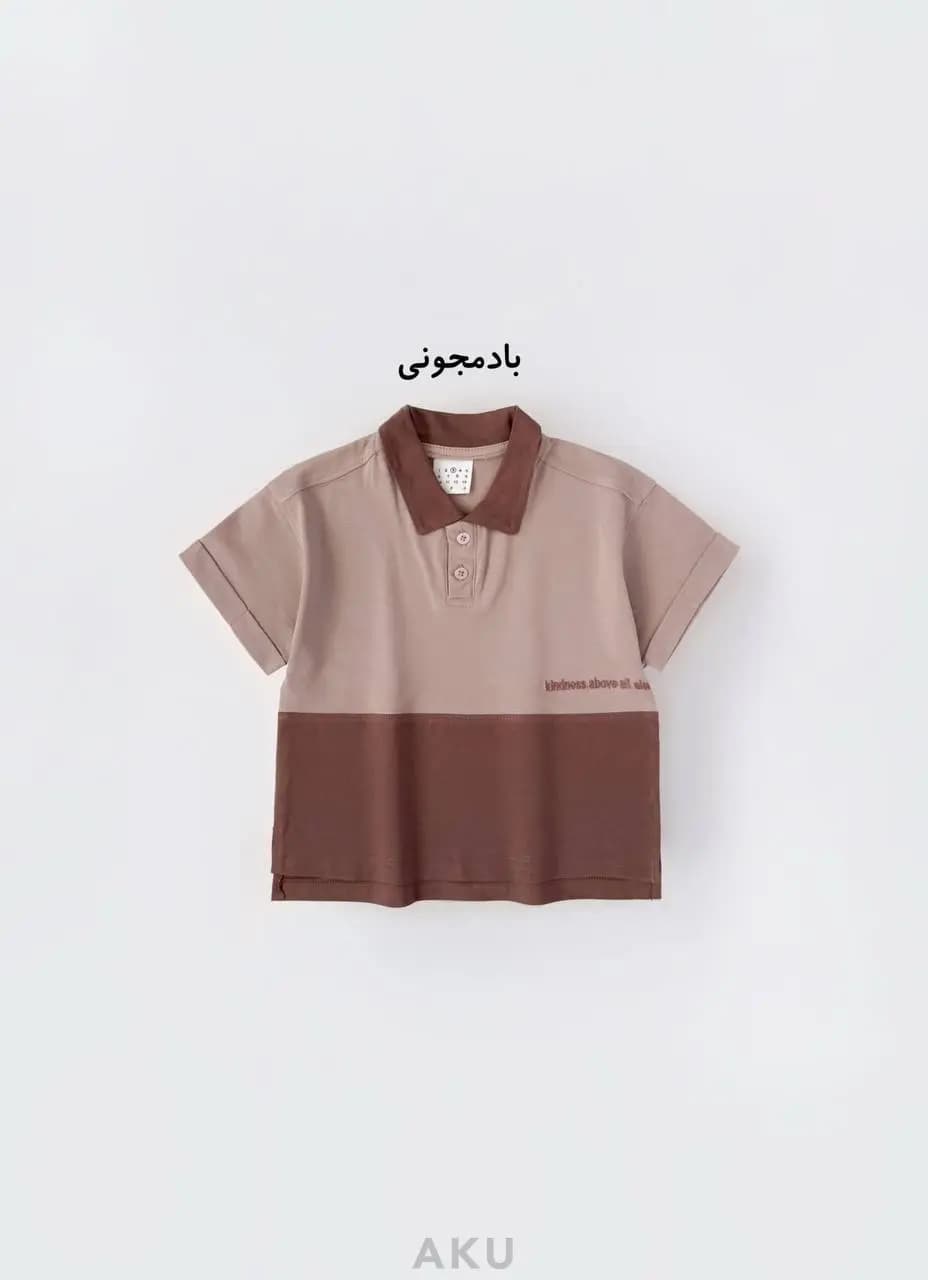 تیشرت یقه دار دورنگ (AKU) — تصویر ۳