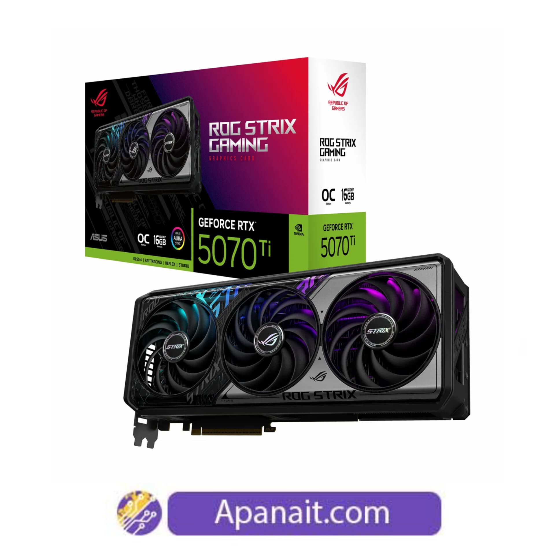 کارت گرافیک RTX5070 Ti 16GB ASUS ROG STRIX GEFORCE