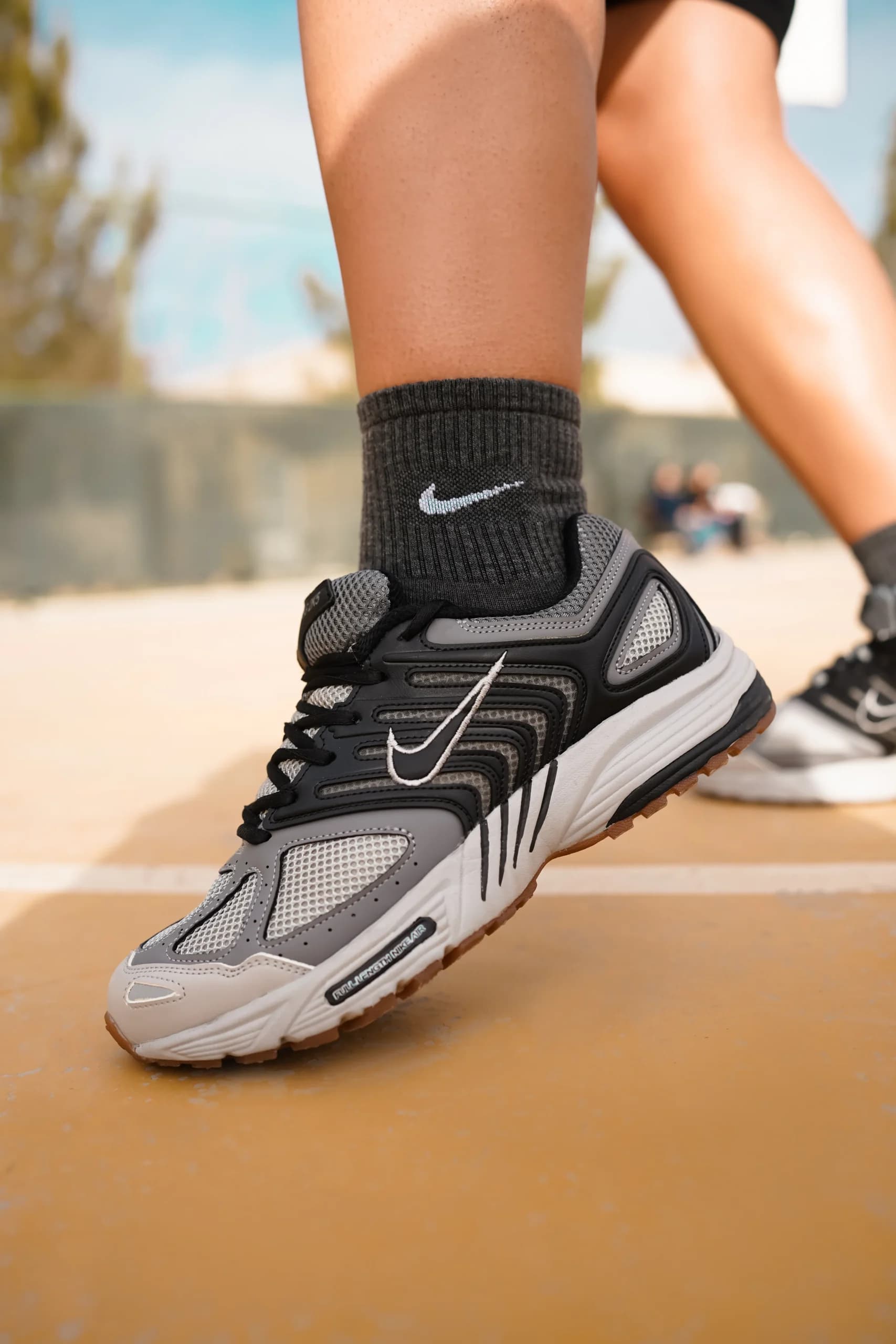 نایک پگاسوس 2K5 مشکی طوسی | Nike Pegasus 2K5 Black Grey — تصویر ۲
