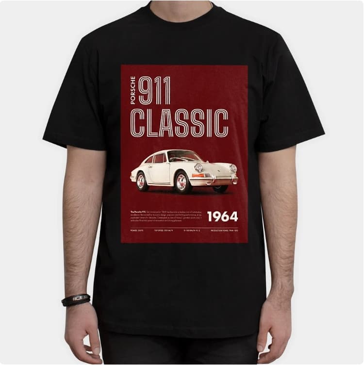 تیشرت طرح porsche