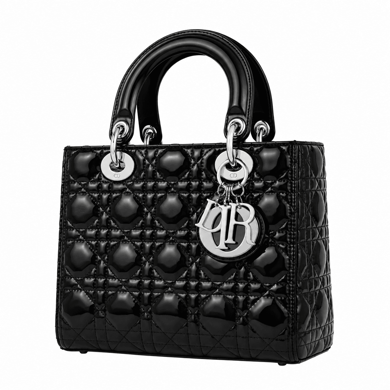 کیف دستی مجلسی زنانه دو دسته ثابت مشکی طرح DIOR وارداتی کد WB0101