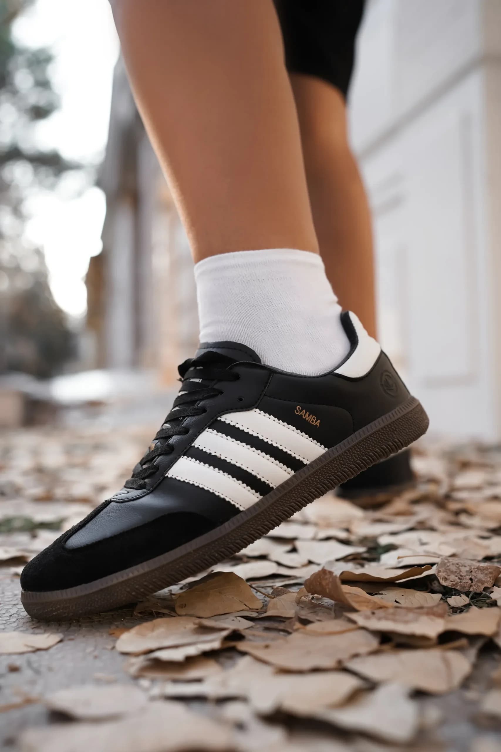 کتونی سامبا مشکی سفید | Adidas Samba Black White — تصویر ۲
