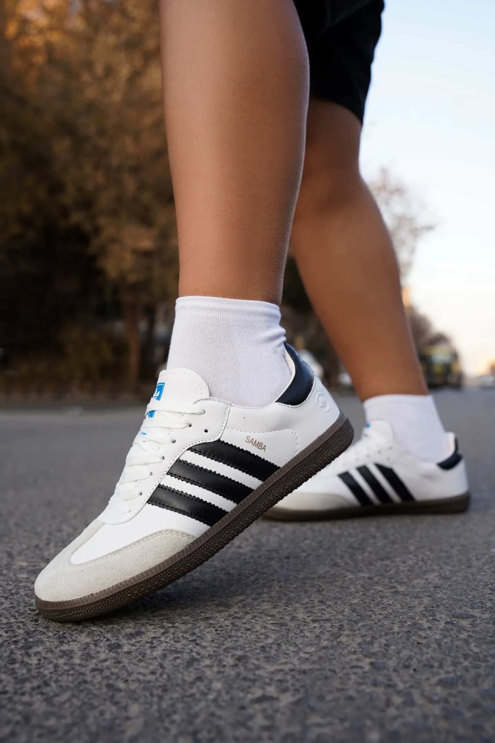 کتونی سامبا سفید مشکی | Adidas Samba White Black — تصویر ۲
