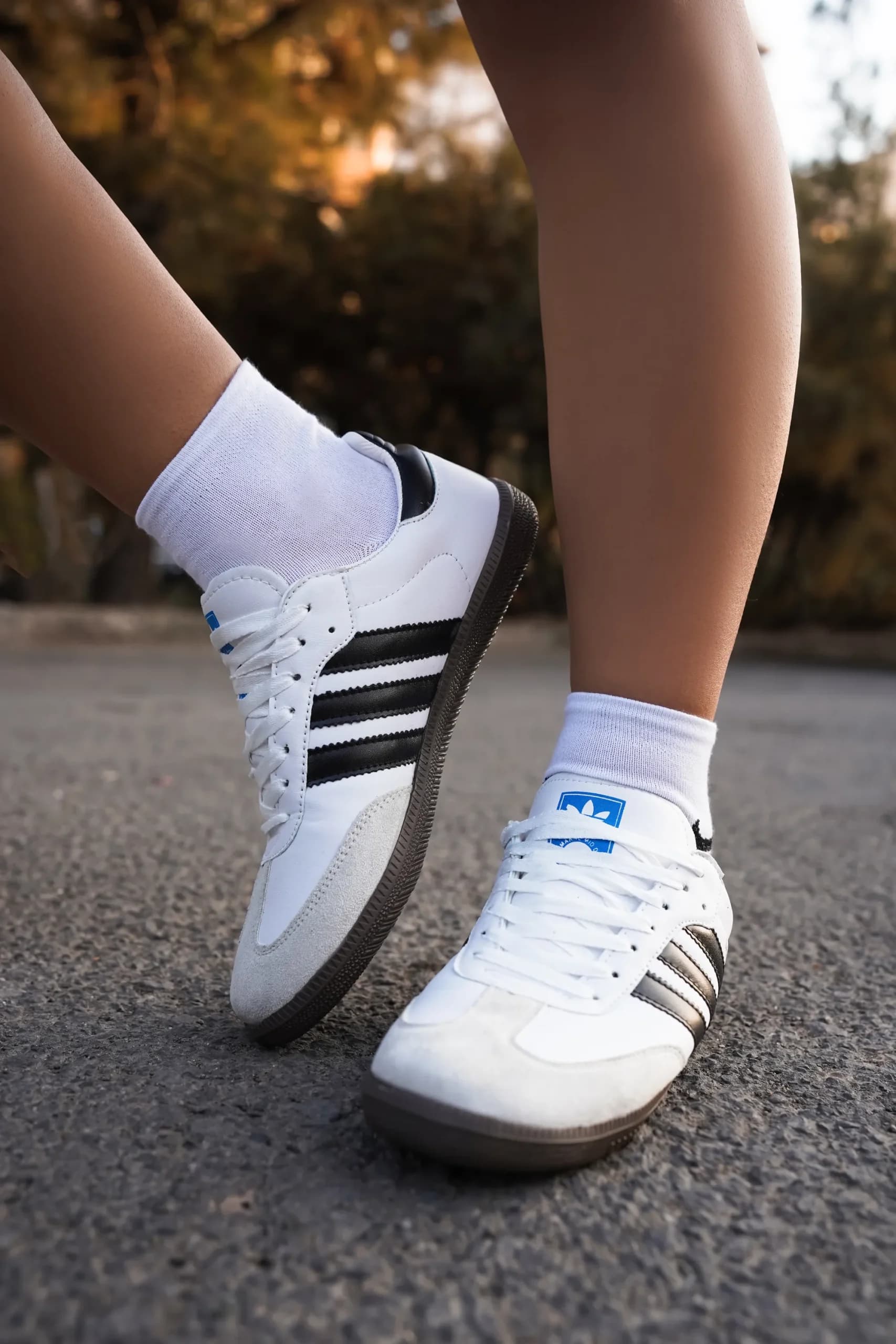 کتونی سامبا سفید مشکی | Adidas Samba White Black — تصویر ۳