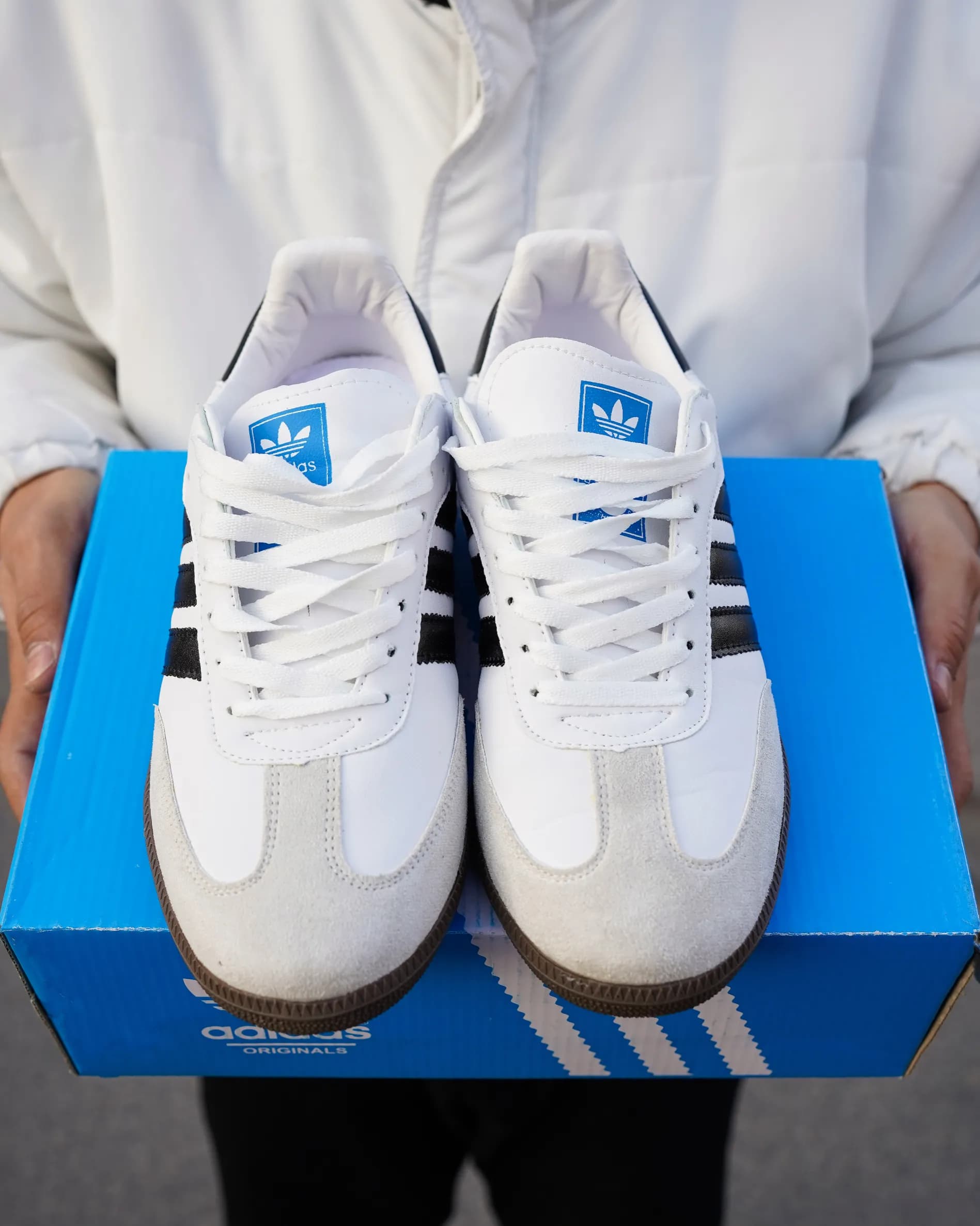 کتونی سامبا سفید مشکی | Adidas Samba White Black — تصویر ۴