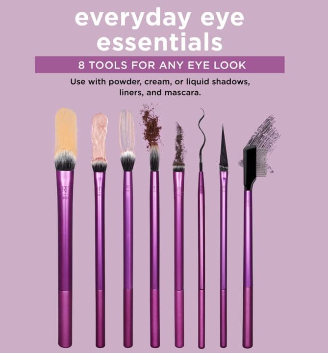 ست براش آرایش چشم ریل تکنیک ۸عددی Everyday Eye Essentials — تصویر ۳