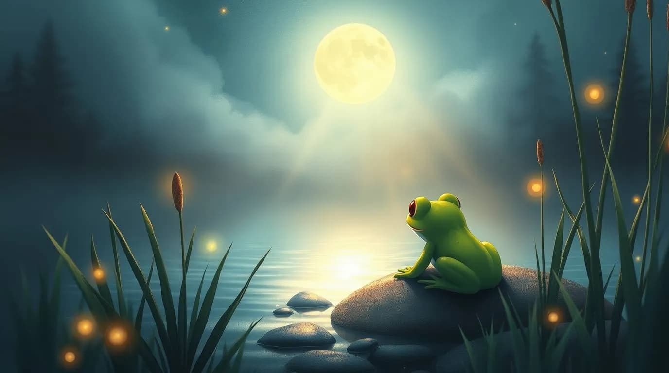 قصه کودکانه قبل از خواب قورباغه کوچولویی که از پریدن میترسید