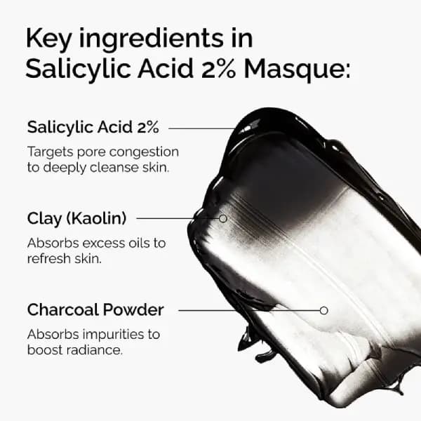 ماسک سالیسیلیک اسید ۲٪ اوردینری The Ordinary مدل Salicylic Acid 2% Masque (پاکسازی عمیق و ضد جوش) — تصویر ۳