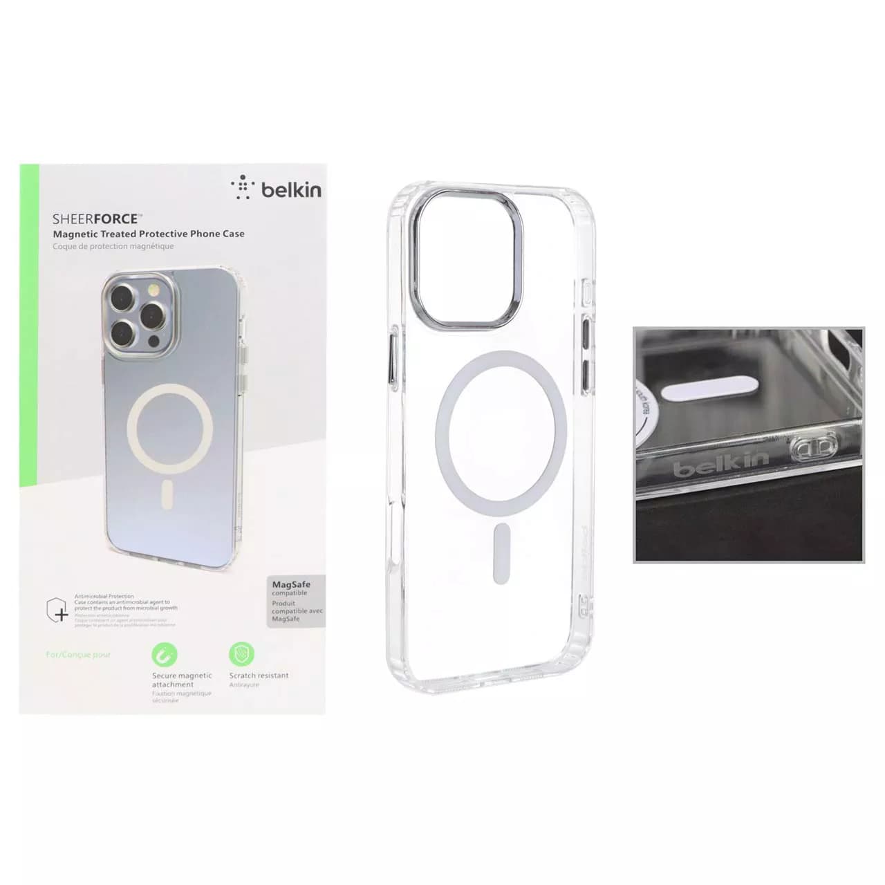 قاب belkin شفاف Magsafe مدل Apple iPhone 16 Pro Max — تصویر ۲