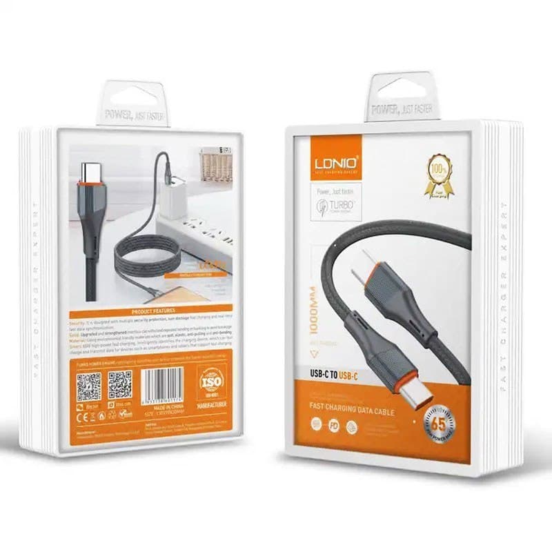 کابل فست شارژ دو سر تایپ سی Ldnio LC631 — تصویر ۴