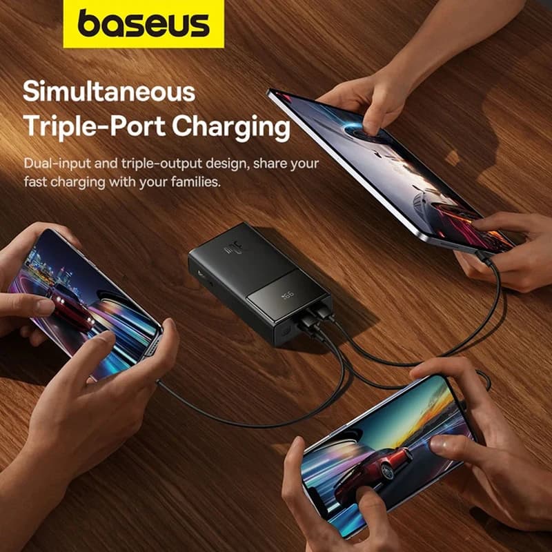 پاوربانک 30 وات بیسوس مدل Star-Lord Digital Display Fast Charging ظرفیت 10000 میلی آمپر ساعت — تصویر ۲